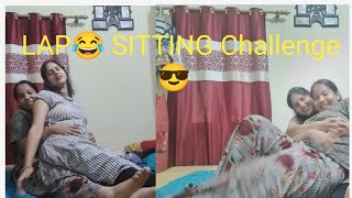 💁Lap sitting challenge 😂 funny 🤣 challenge// with mom and daughter#funnyvideo#virals#tending