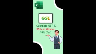 calculate gst % with or without 18% (tax) 😎