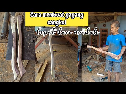 Cara Membuat Gagang Cangkul