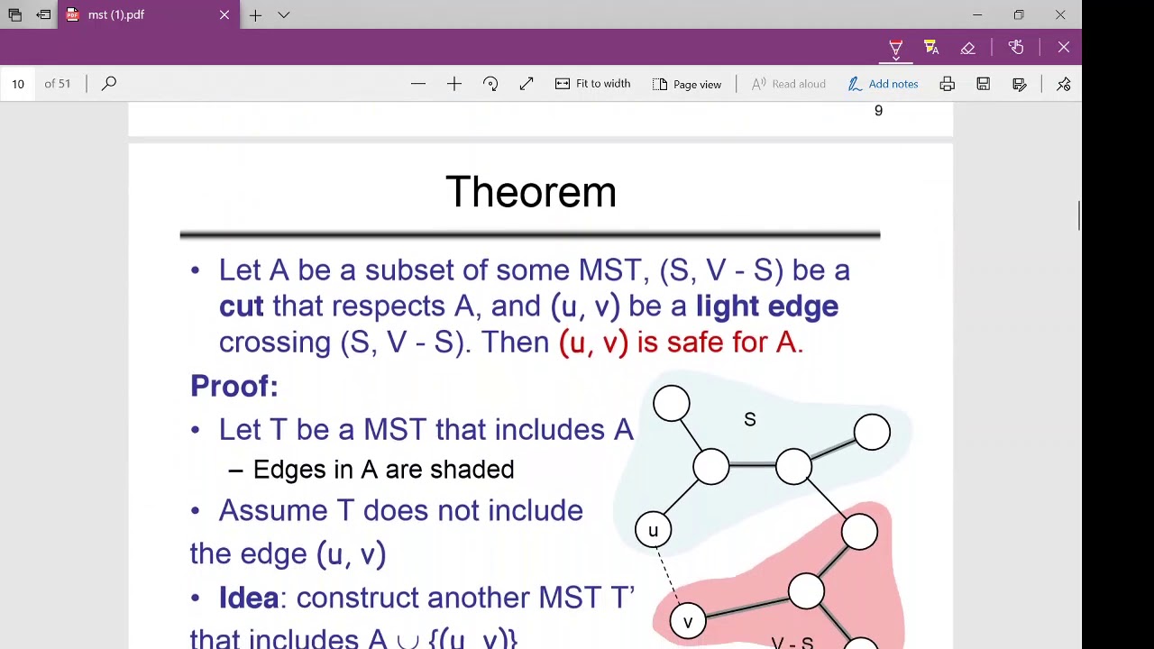 Minimum Spanning Tree Part 2 - YouTube