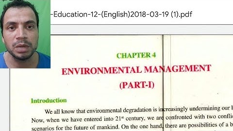 Environmental Management Part-1|Chapter No.4|Environmental Studies|Class 12th
