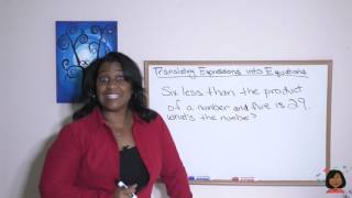 101.  Translating Expressions into Equations (Saxon Math 8/7)