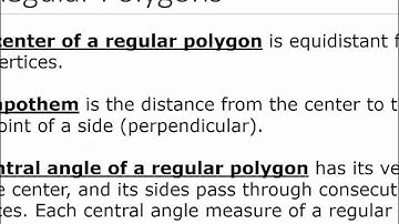 Geometry: Section 10.2- Areas of Circles & Regular Polygons