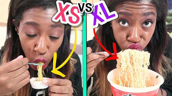 Tiny Ramen vs Large Ramen! ♨️🍜♨️