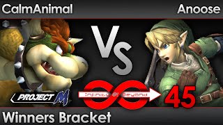 IaB45 PM - CalmAnimal (Bowser) vs Anoose (Link) - Winners Bracket