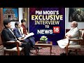 Live pm modis exclusive interview to  news18india