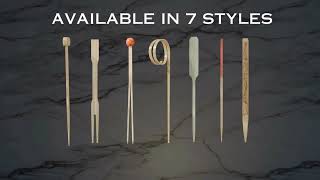 Natural Bamboo Skewers That Elevate Your Appetizers - Bulk 1,000-Count for Parties & Restaurants