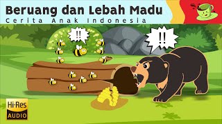 Membaca Kisah BERUANG DAN LEBAH MADU | Dongeng Kartun Bergambar Anak Bahasa Indonesia