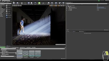 Unreal Tool: Fake God Ray / Light Beam Blueprint- Open Virtual Film Project