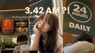 the kay chung study method (all nighter study vlog, sg a level edition)