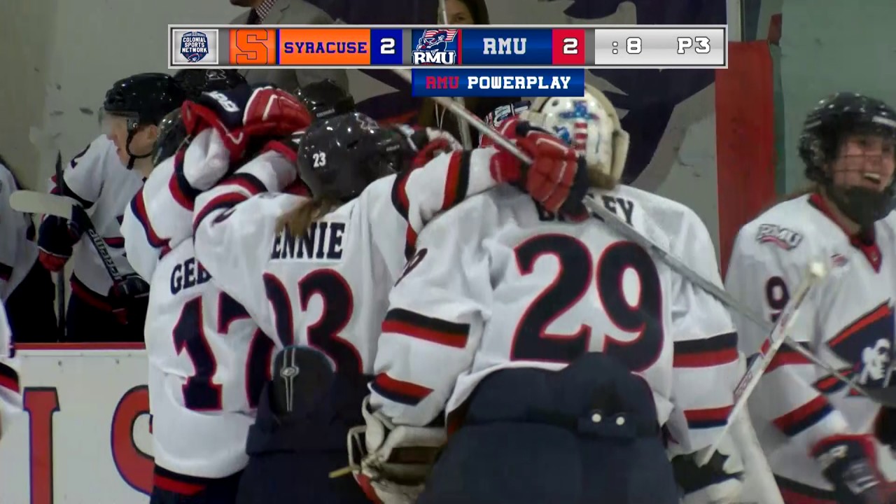 RMU vs Syracuse Women's Hockey Highlights [Game 1] YouTube