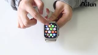 Ailun How To Install And Use Apple Watch Ultra 2Ultra Privacy Screen Protector 49Mm