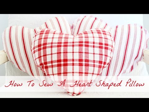 Video: How To Sew A Heart-shaped Pillow