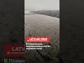 В Плявиньском водохранилище растет ледовый затор