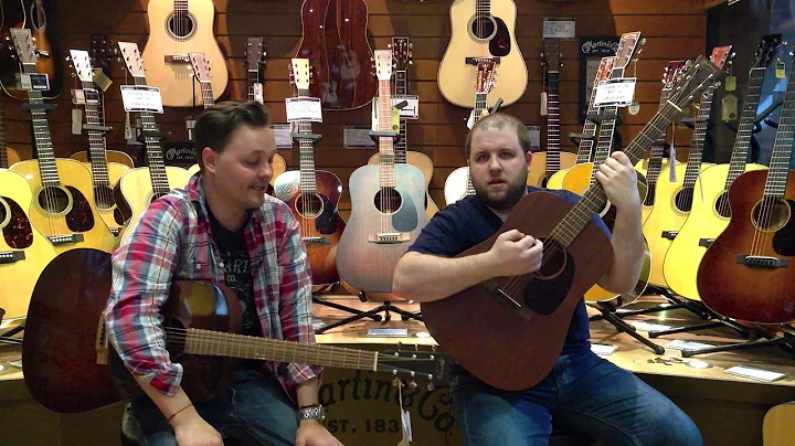 Martin Guitars in Westside MI. The D-15M and the D-17M