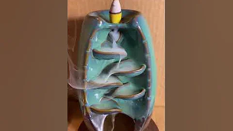 Waterfall Incense Holder Ceramic Backflow Incense Burner Review, beautiful and functional
