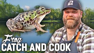 Frog Catch And Cook At The Camp