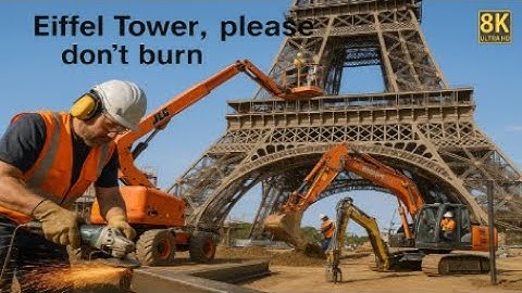 How the 19th-century masterpiece, the Eiffel Tower, was built – step by step! 🗼🔧 #eiffeltower