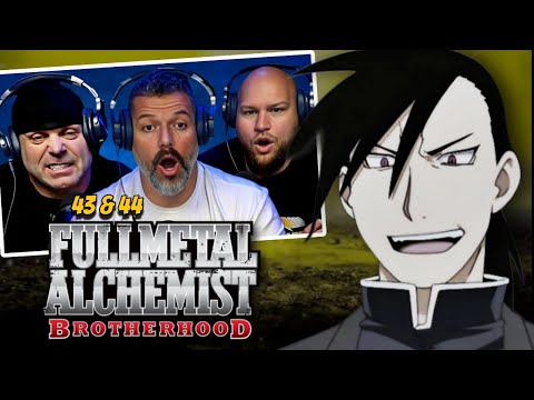 Fullmetal Alchemist Brotherhood reaction Ep 43 & 44 (DUB)
