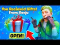 I Gifted A DEFAULT the Whole Item Shop...