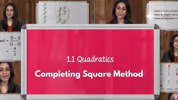 Solving Quadratic Equations | Completing Square Method