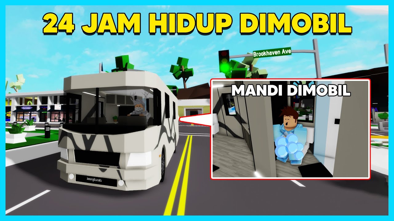 MIPAN & ZUZUZU Menghabiskan 24 Jam Di Dalam Mobil! - Roblox Brookhaven