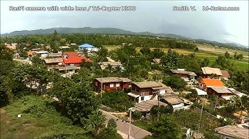 Raspberry Pi camera with wide lens FPV +OSD test