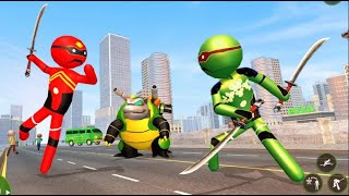 Stickman Turtle Hero Gangster Crime Mafia New Android Gameplay HD. screenshot 4