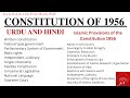 Constitution of pakistan 1956 constitution of 1956 of pakistan in urdu and hindi pol science