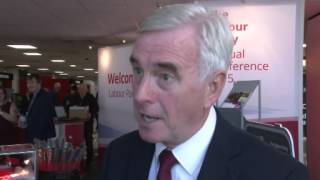 Shadow Chancellor John McDonnell at the Labour Party Conference
