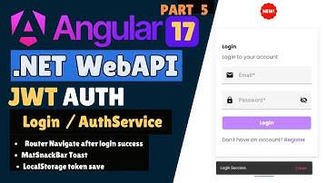 Simplified Login Process: Angular & ASP.NET Core Web API - Part 5
