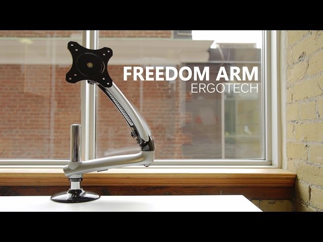 Best Monitor Arm?) Ergotech Freedom Monitor Arm Review - YouTube