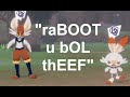 The scorbunny line causing trouble for a minute straight