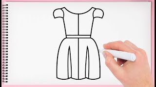 ... this is girls dress drawing video learn how to draw