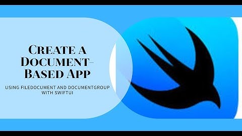 How to create a document based app using FileDocument and DocumentGroup using SwiftUI in native iOS