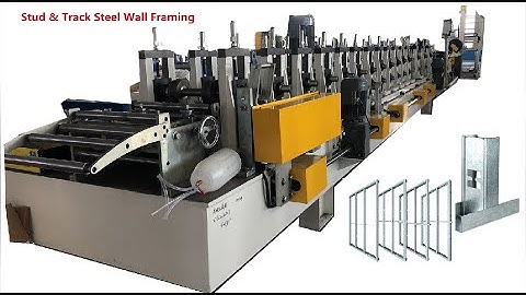 【ZHONGTUO】Steel stud and track frame rolling forming machine automatic sizes changing.