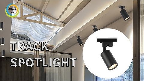 Modern indoor surface mounted highlight aluminum adjustable track spotlight