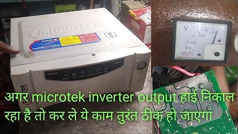 microtek inverter output high voltage problem !! microtek eb 700 inverter high voltage problem!!