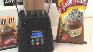 Caffe D'Vita Mocha Latte Blended Iced Coffee Drink Mocha Java Chip Blended Iced Coffee