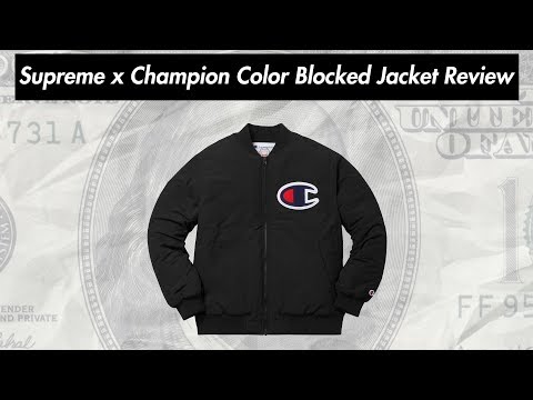 Supreme x Champion Color Blocked Jacket 17FW ( 09.11.2017 Week 12 Drop ) -