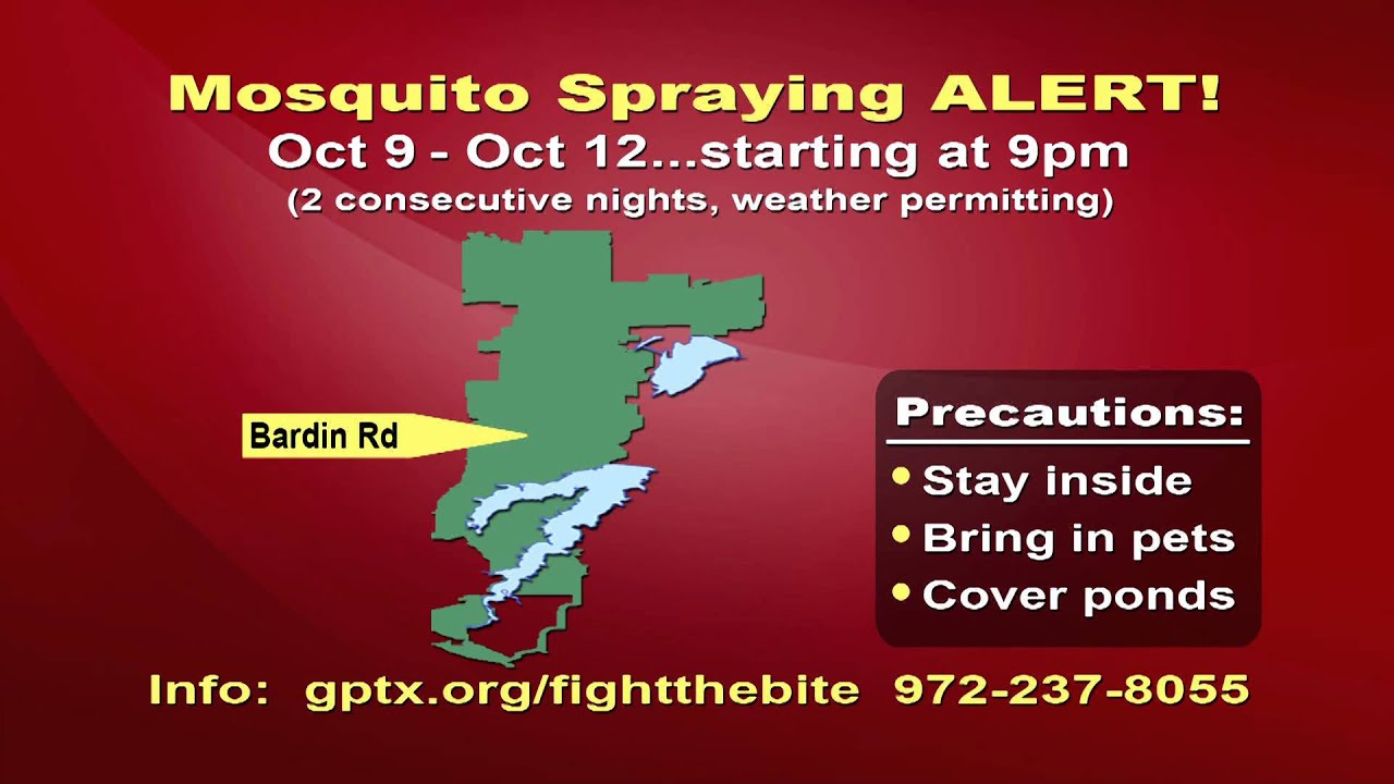 City of Grand Prairie: West Nile Spray Alert #5 - YouTube