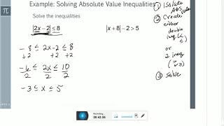 Math121 3.1 Absolute Value Inequalities