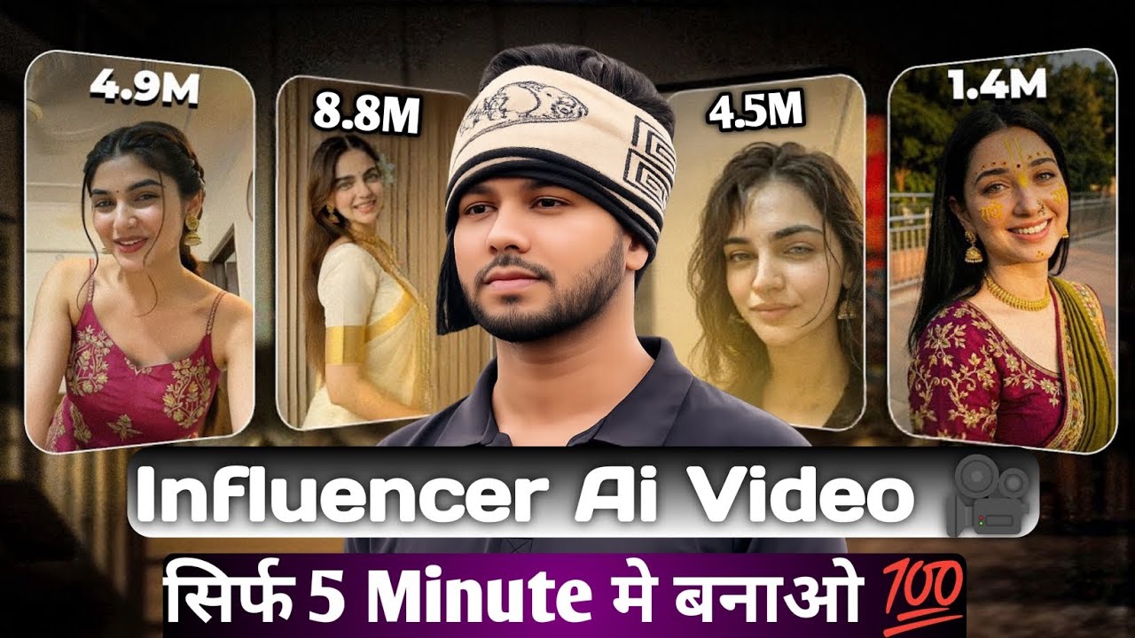 Ai infuencer Video कैसे बनाये 💯 |How to make Ai influencer trending reel | Ai से बनाओ सिर्फ 5 Min