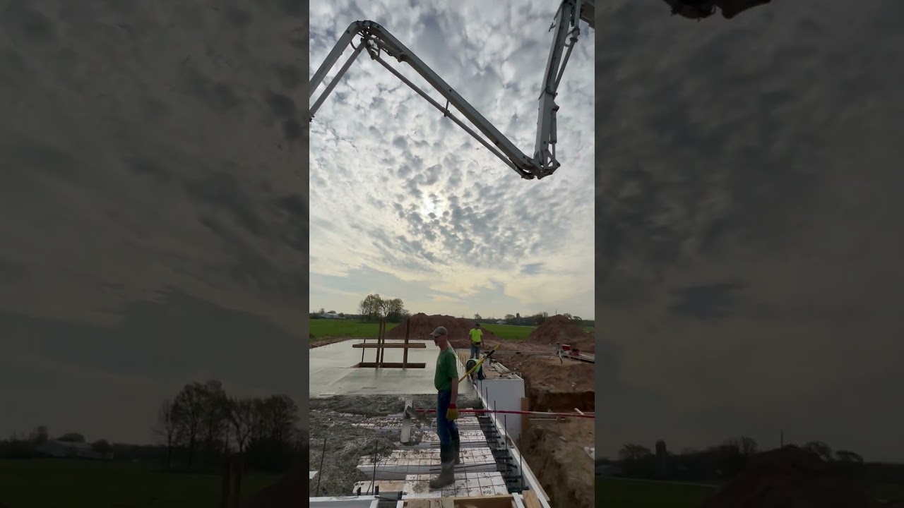 Concrete First Floor supported by Vertical ICF Walls 