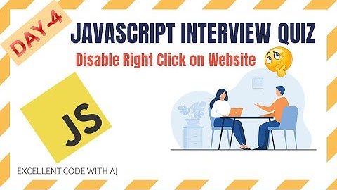 Disable Right Click On Website  Using Javascript|| EXCELLENT CODE WITH AJ