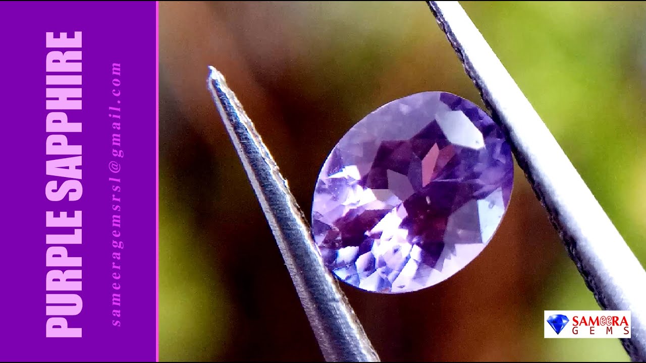 CEYLON NATURAL PURPLE SAPPHIRE | SAMEERA GEMS