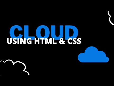 Create Cloud using html and css || #html #css