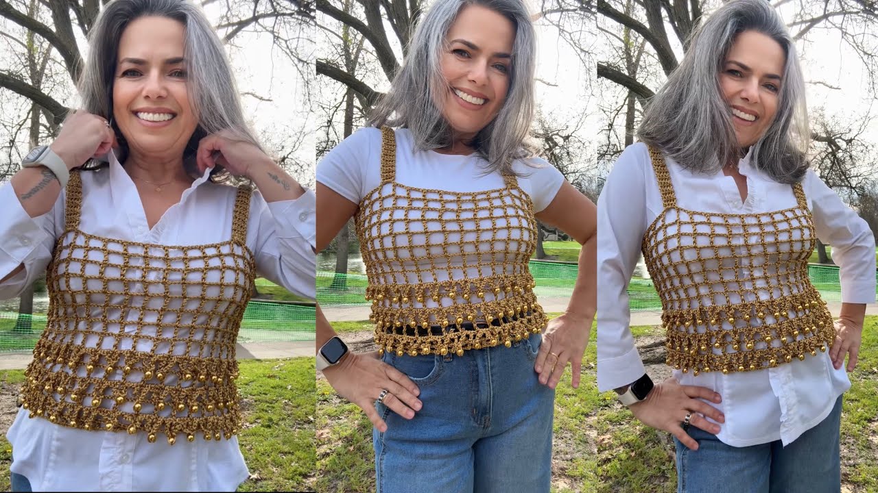 Aula Completa -Top de Crochê Elegante e Versátil | Aula Rápida e Fácil