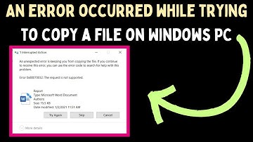 How to Fix An error occurred while trying to copy a file Error on Windows 11