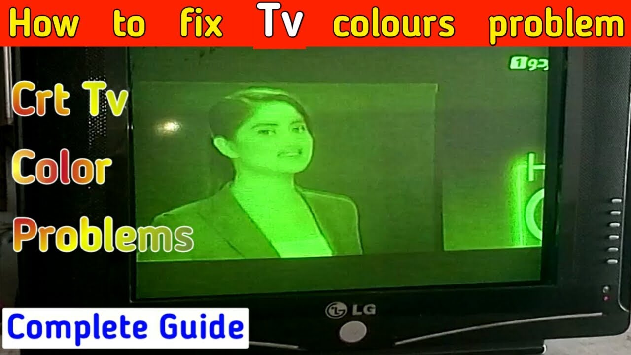 Crt Tv Colour Problems & Solutions | Repairing Hub - YouTube